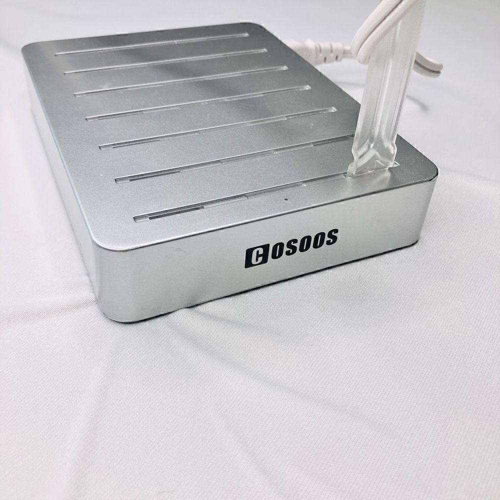 Metal Usb Charging Station Fast Multi-Usb Multi-function Silver, Cosoos - Picture 7 of 9